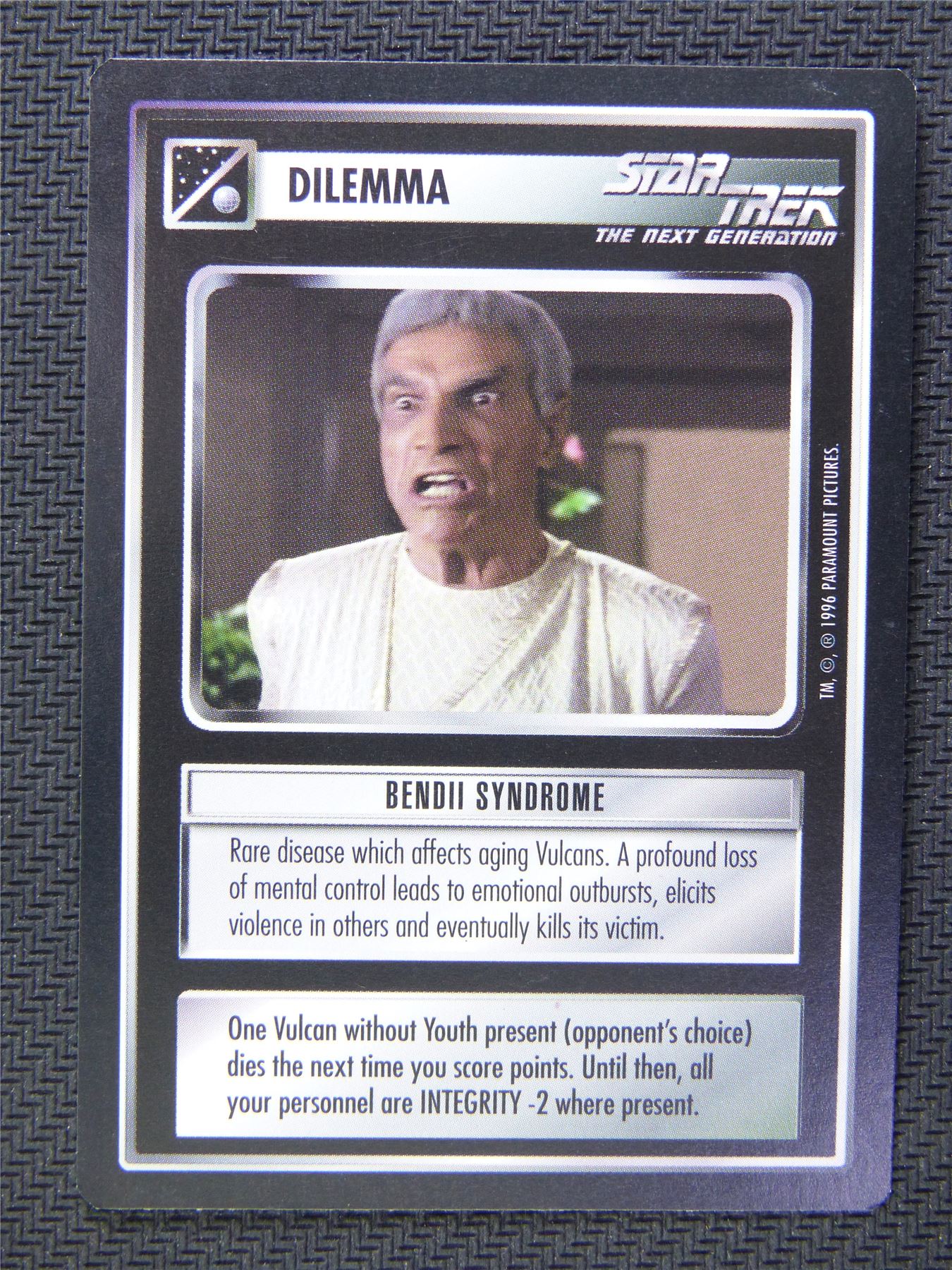 Dilemma Bendii Syndrome - Star Trek CCG Next Gen #58V