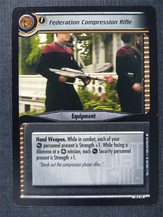 Federation Compression Rifle - Star Trek Cards #WX