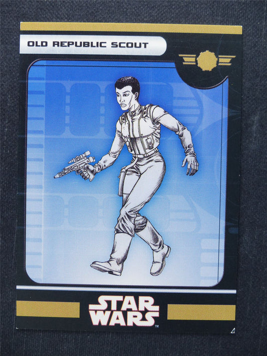 Old Republic Scout 3/60 - Star Wars Miniatures Spare Cards #BI