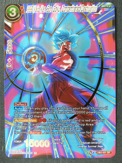 SSB Kaio-Ken Son Goku Concentrated Destruction Foil - Mythic Booster - Dragon Ball Super Card #43V