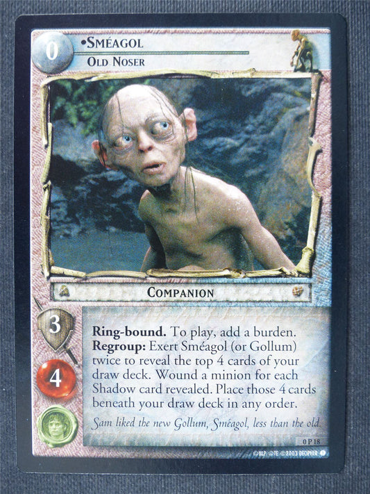 Smeagol 0 P 18 - LotR Cards #3JO