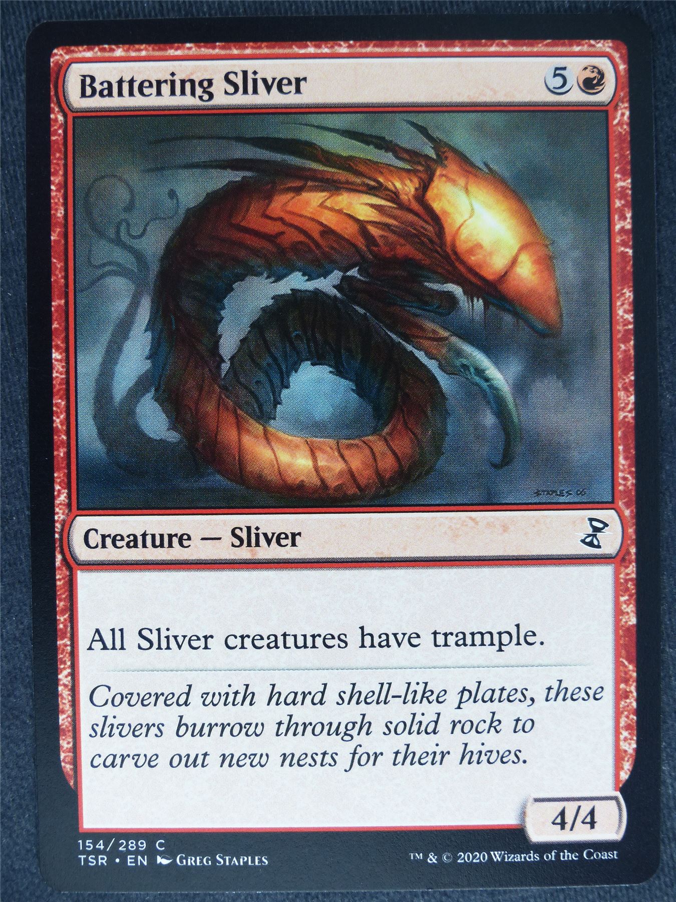 Battering Sliver - Remastered - Mtg Magic Cards #X4