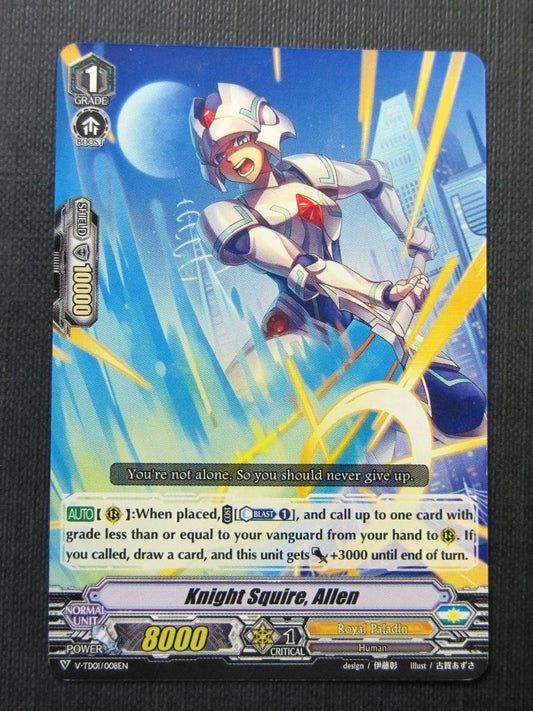 Knight Squire Allen V-TD01 - Vanguard Cards # 4B97