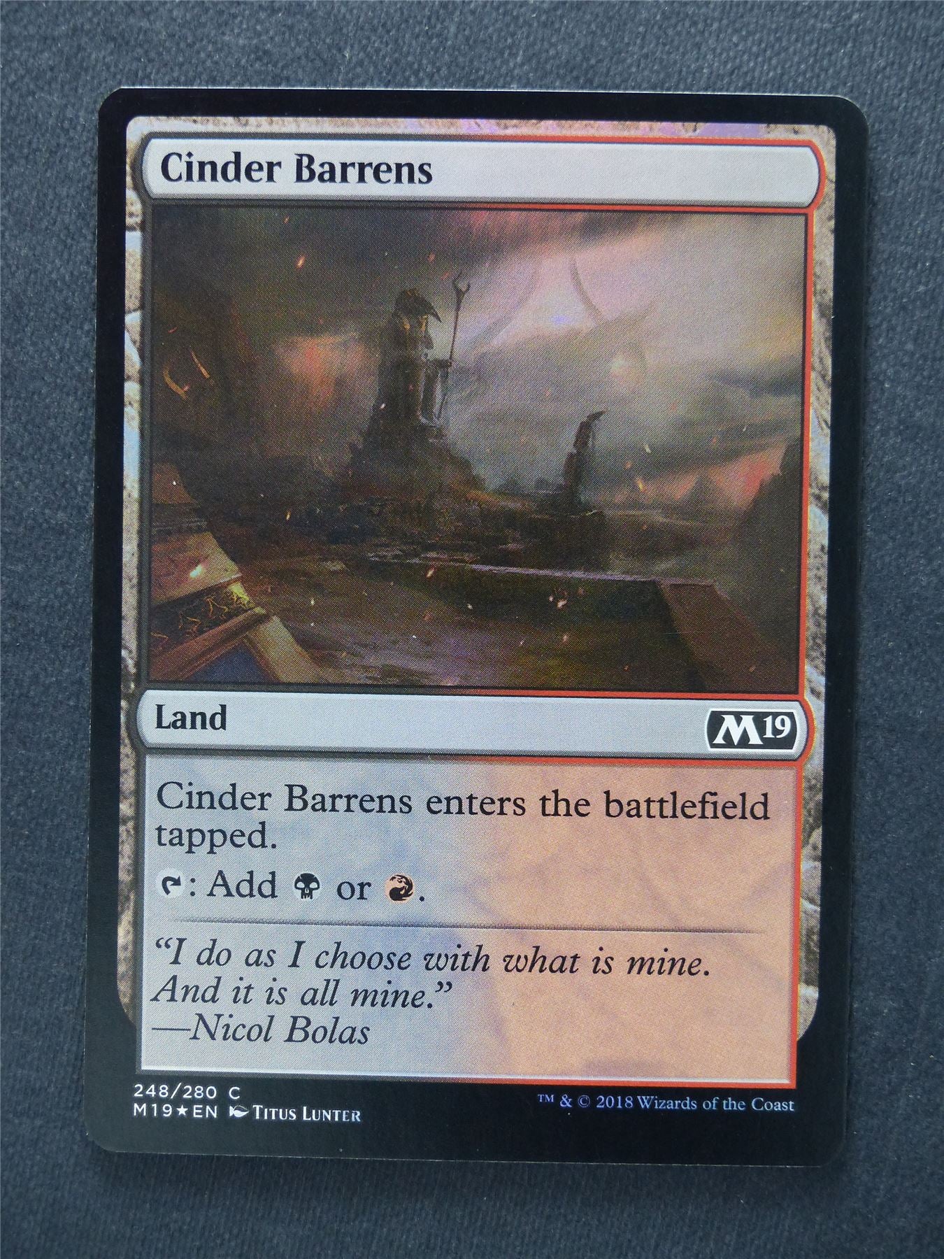 Cinder Barrens Foil - Mtg Magic Cards #XK