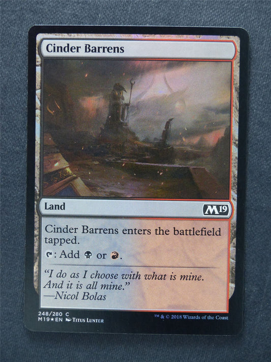 Cinder Barrens Foil - Mtg Magic Cards #XK