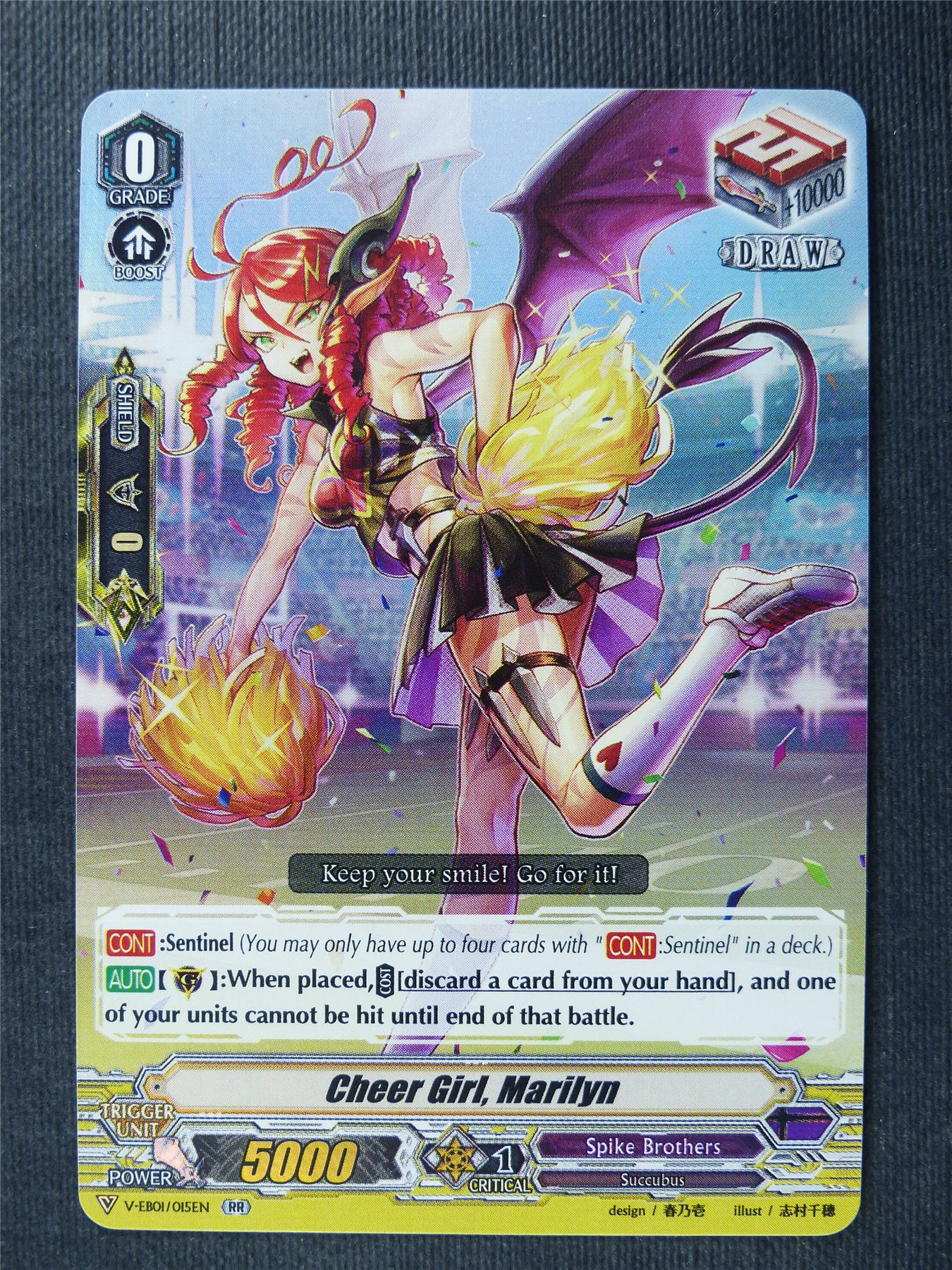 Cheer Girl Marilyn V-EB01 RR - Vanguard Cards #R2