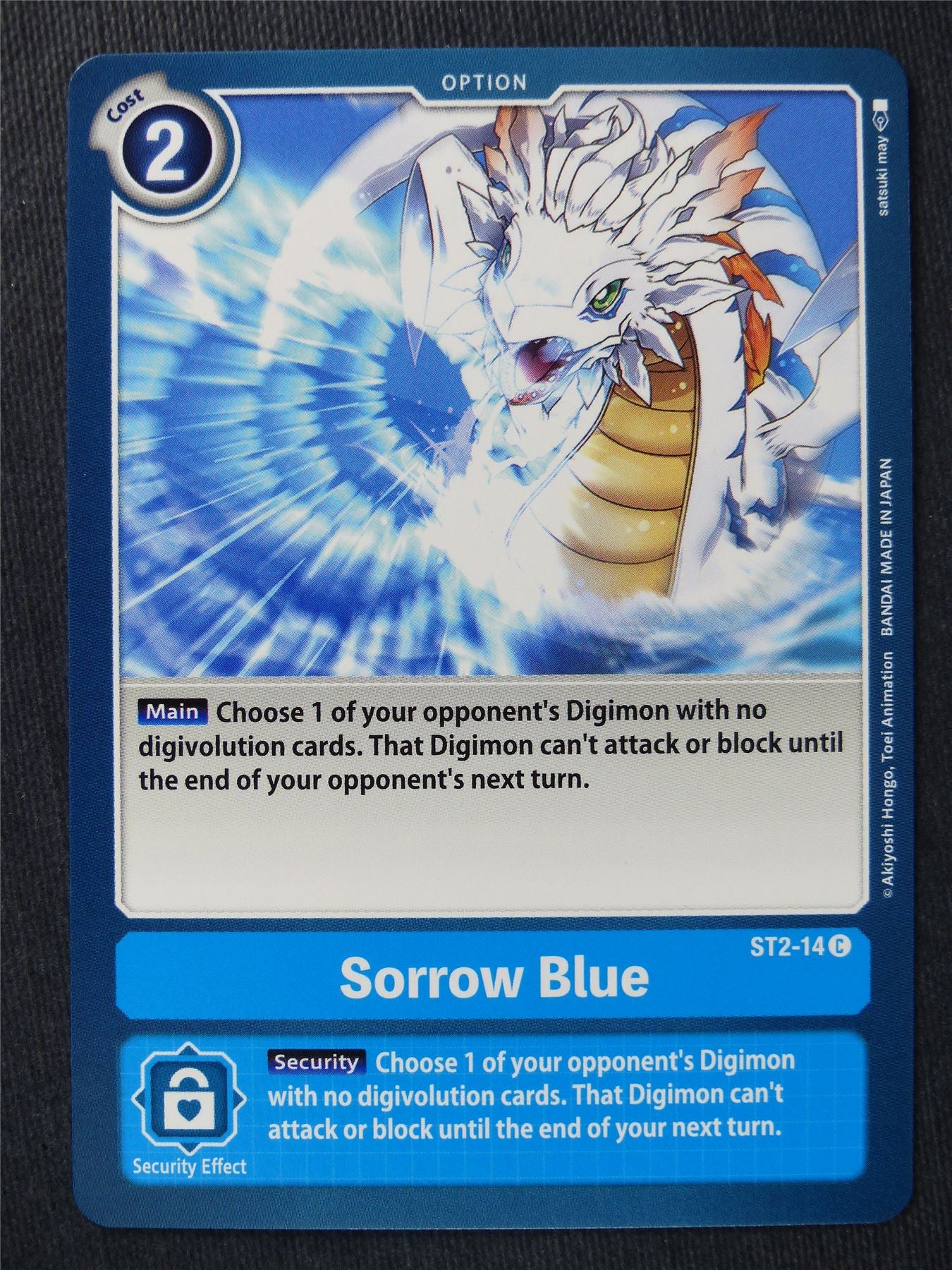 Sorrow Blue ST2-14 C - Digimon Cards #UI