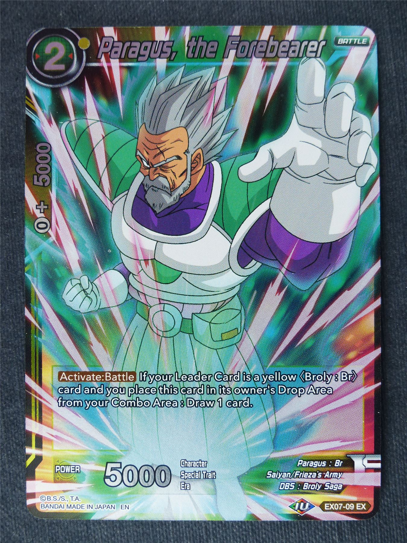 Paragus the Forebearer Foil - Dragon Ball Super Cards #1A