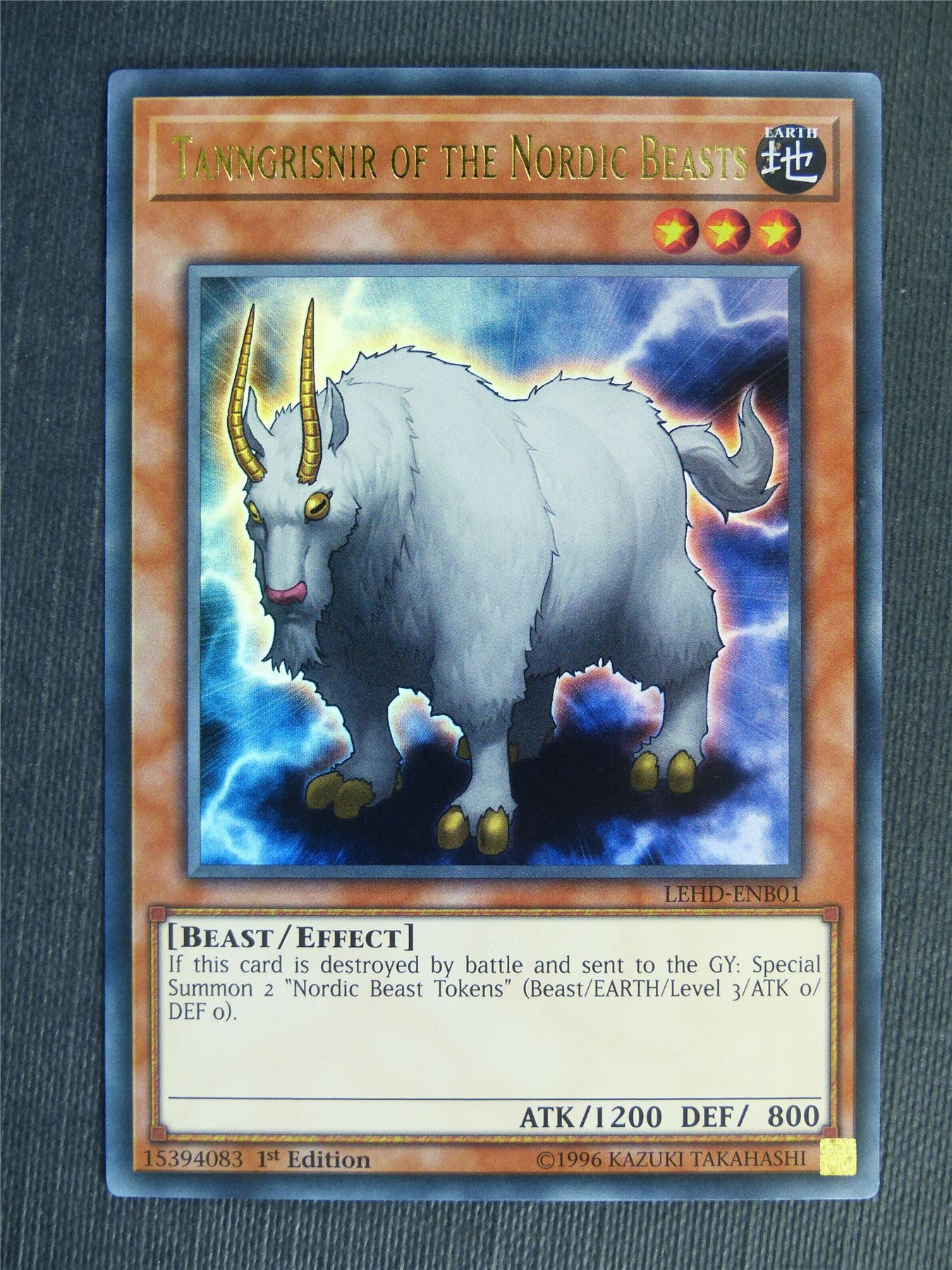 Tanngrisnir of the Nordic Beasts LEHD Ultra Rare - 1st ed - Yugioh Cards #277