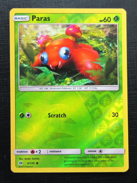 Pokemon Cards: PARAS 4/149 REVERSE HOLO # 24J92