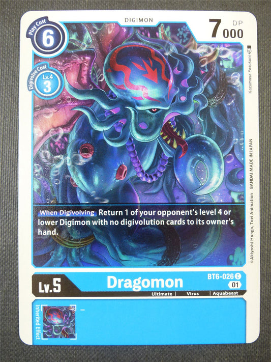 Dragomon BT6-026 C - Digimon Card #612