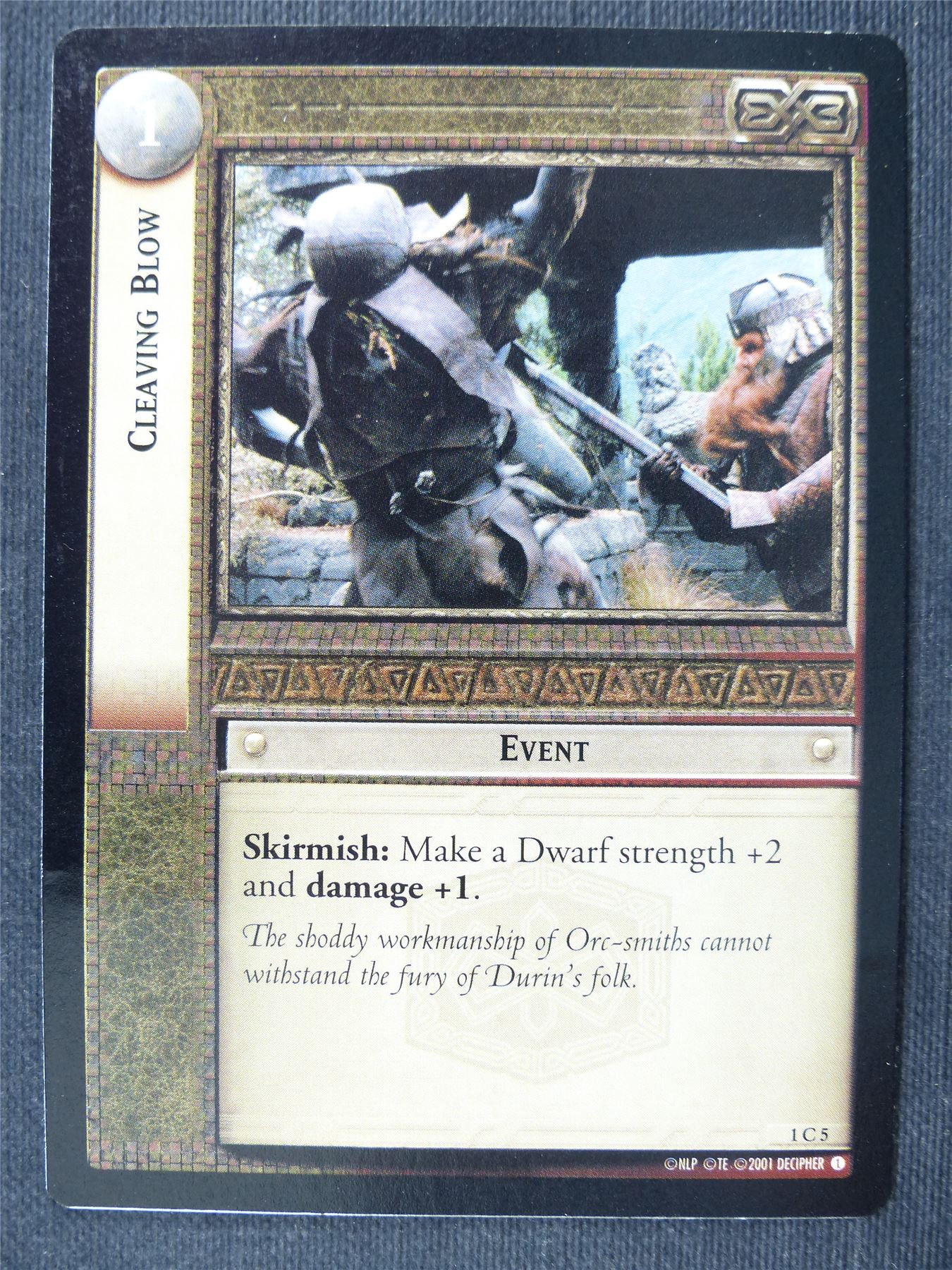 Cleaving Blow 1 C 5 - LotrR Cards #3GF