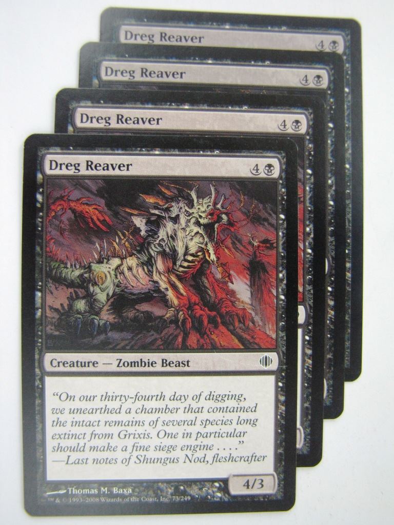 MTG Magic Played Cards: DREG REAVER x4 # 8A69