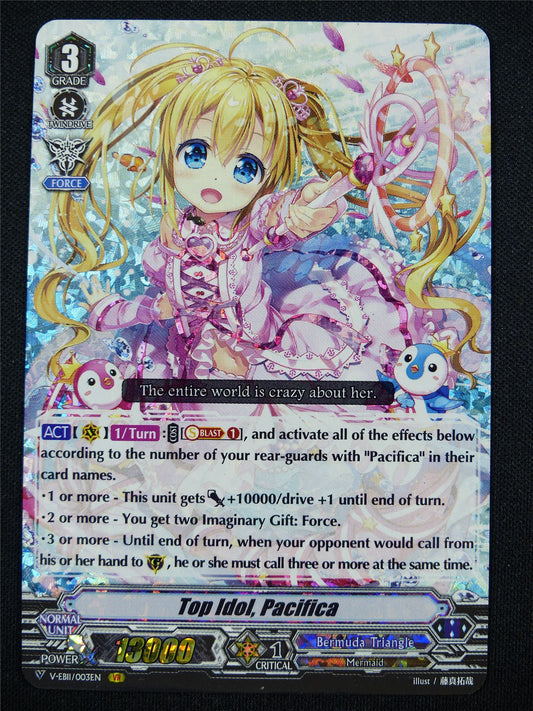 Top Idol Pacifica V-EB11 VR - Vanguard Card #PP