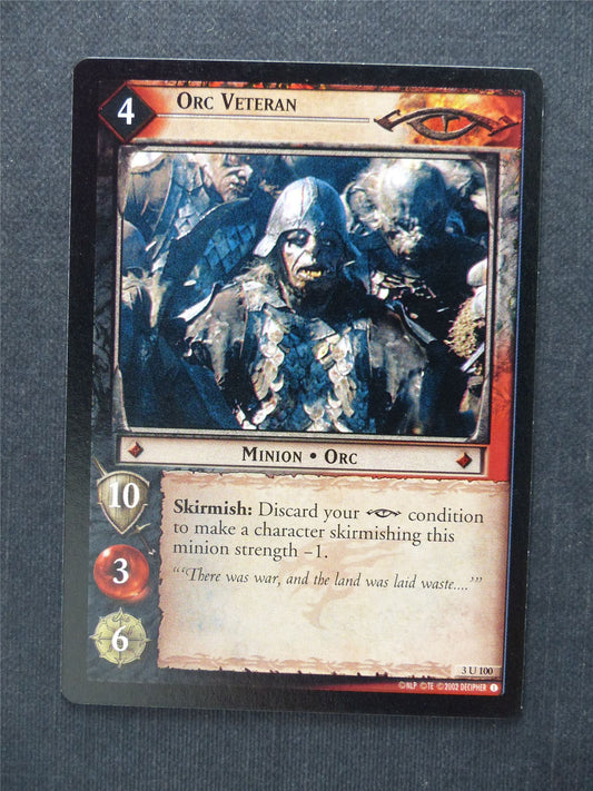 Orc Veteran 3 U 100 - LotR Cards #80