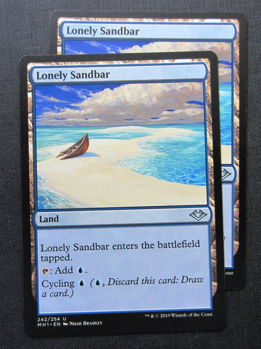 Lionely Sandbar x2 - Modern Horizons - Mtg Magic Cards # 9H100