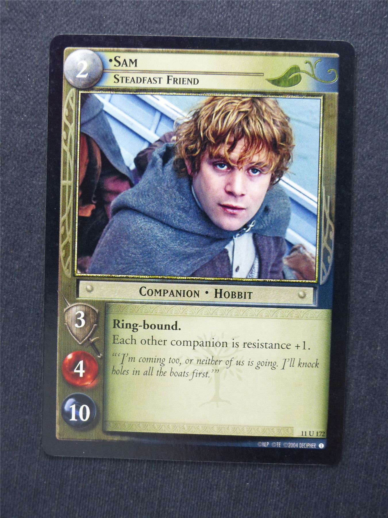 Sam 11 U 172 - LotR Cards #1Q