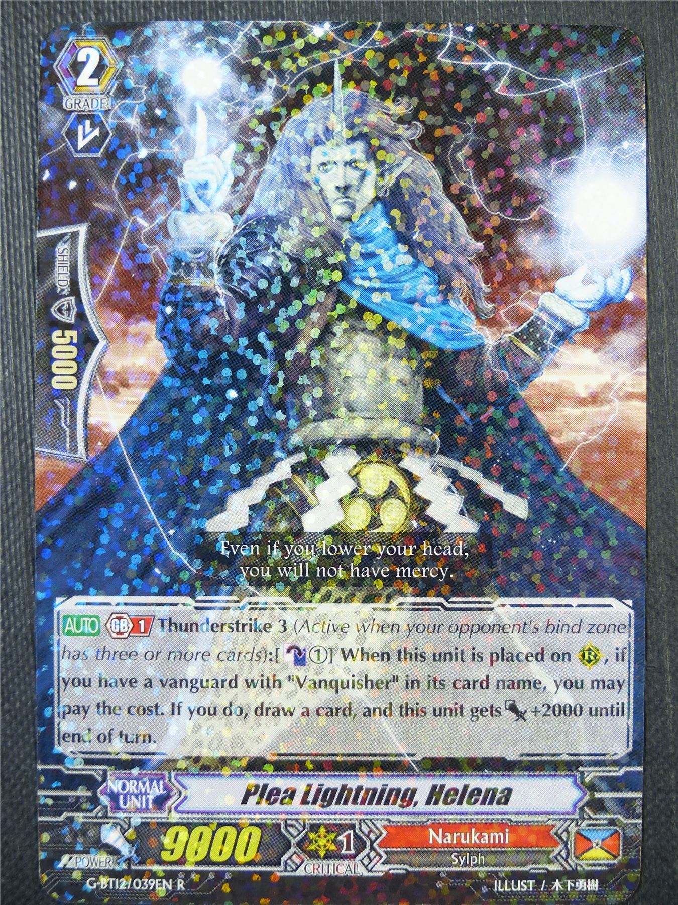 Plea Lightning Helena G-BT12 R - Vanguard Card #7Y6