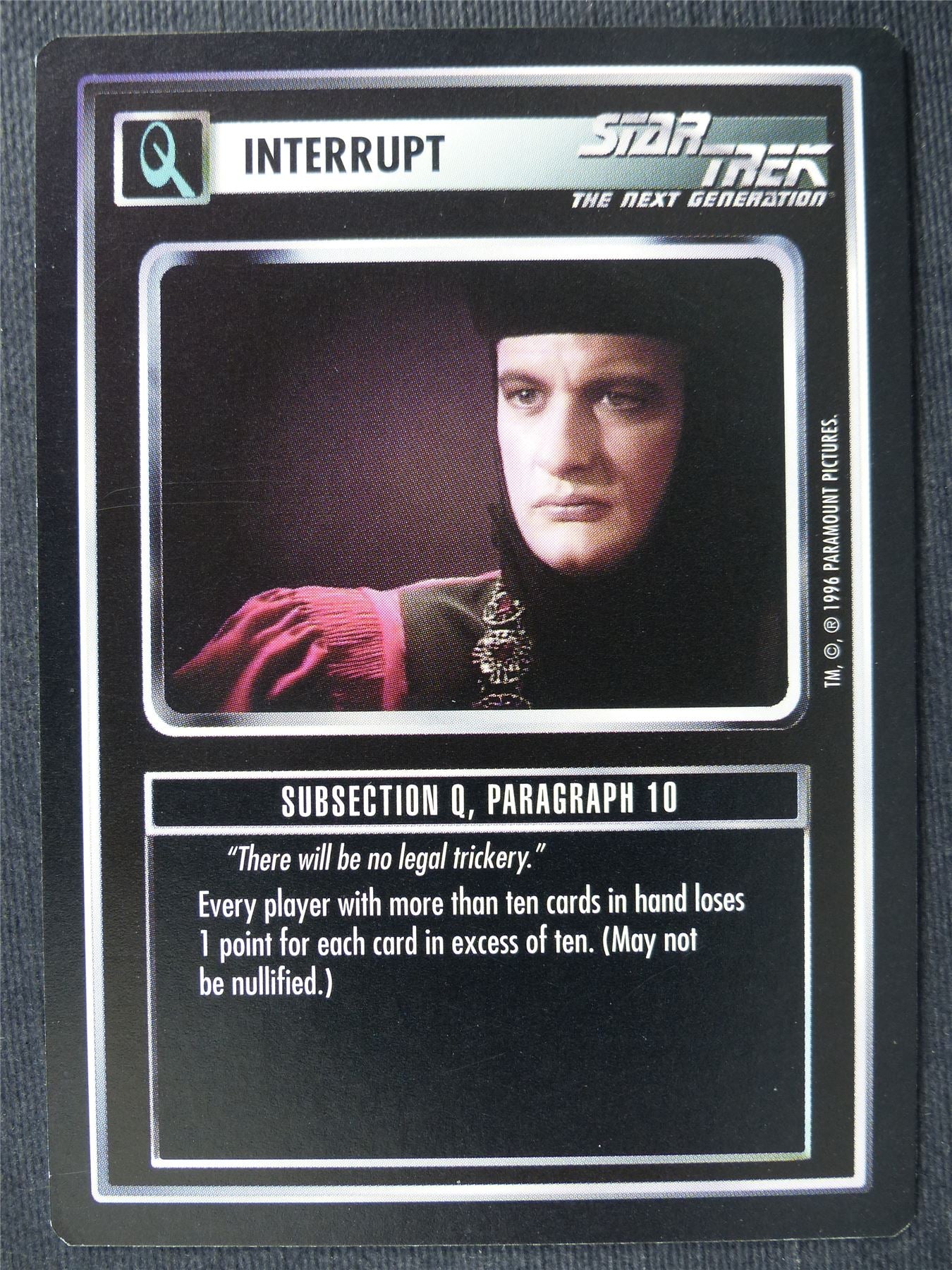 Subsection Q Paragraph 10 - NFG - Star Trek Cards #ZE