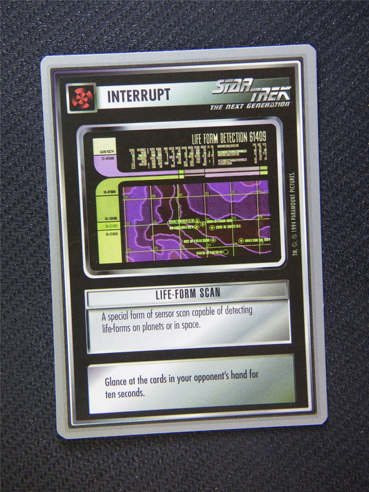 Interrupt Life Form Scan - Star Trek Silver Border Card Decipher #2F6