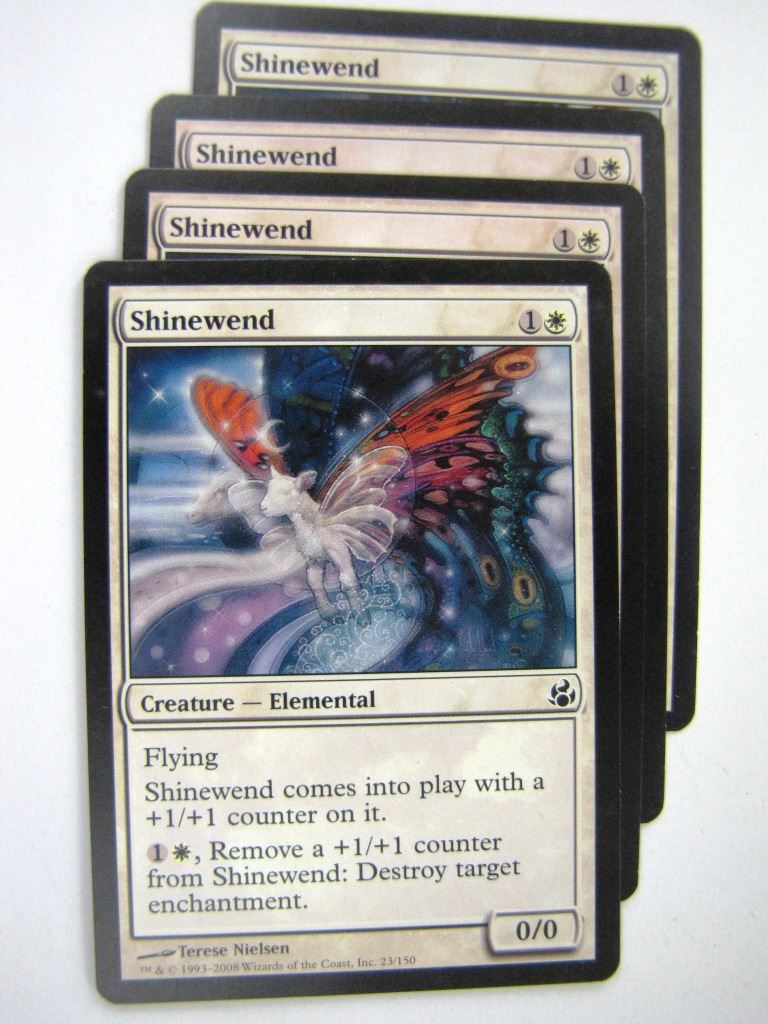 MTG Magic Played Cards: SHINEWIND x4 # 7J59