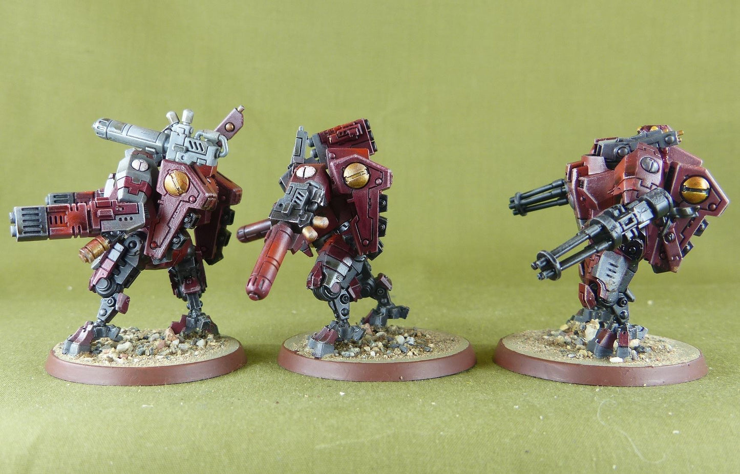 XV8 Crisis Battlesuit Team - Tau Empire - Wahammer 40K #TD