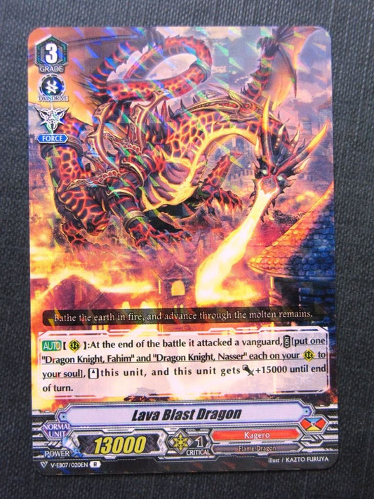 Lava Blast Dragon R - V-EB07 - Vanguard Cards # 9G61