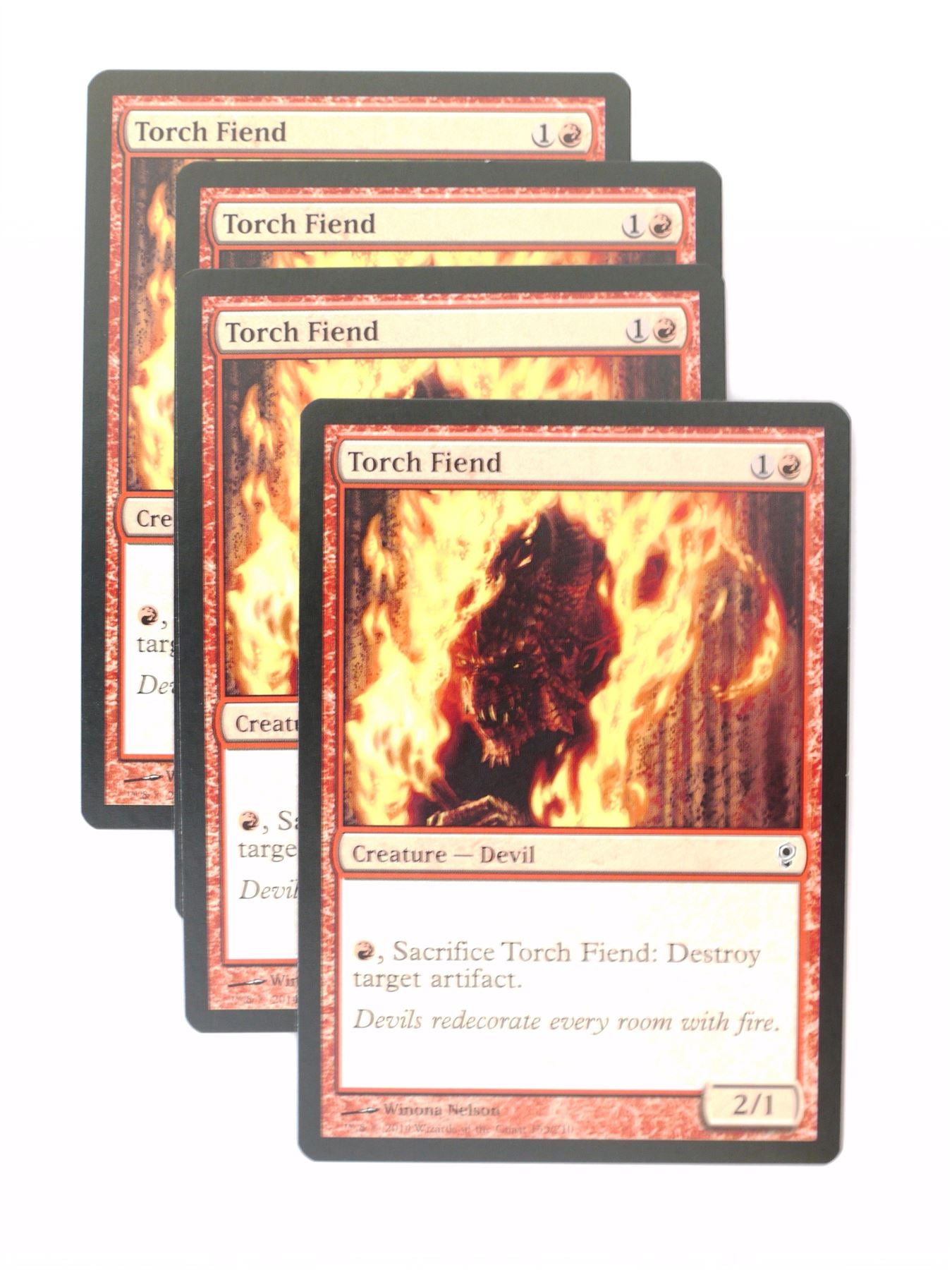 Mtg - Conspiracy - 4x Torch Fiend