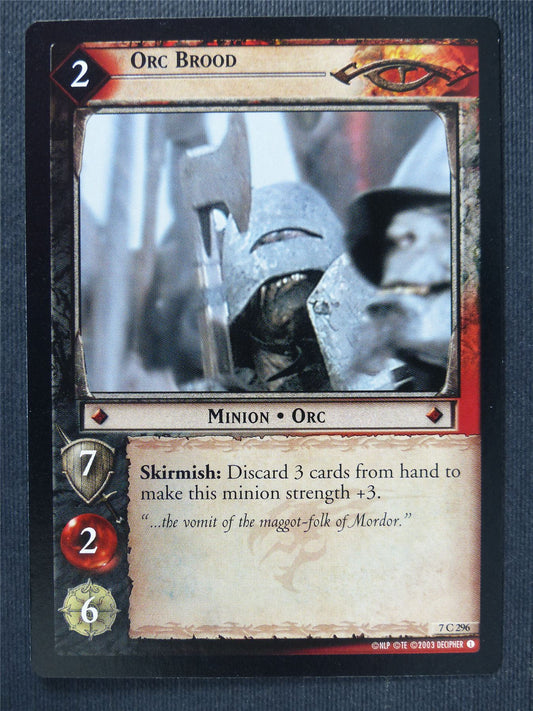 Orc Brood 7 C 296 - LotR Cards #3P2