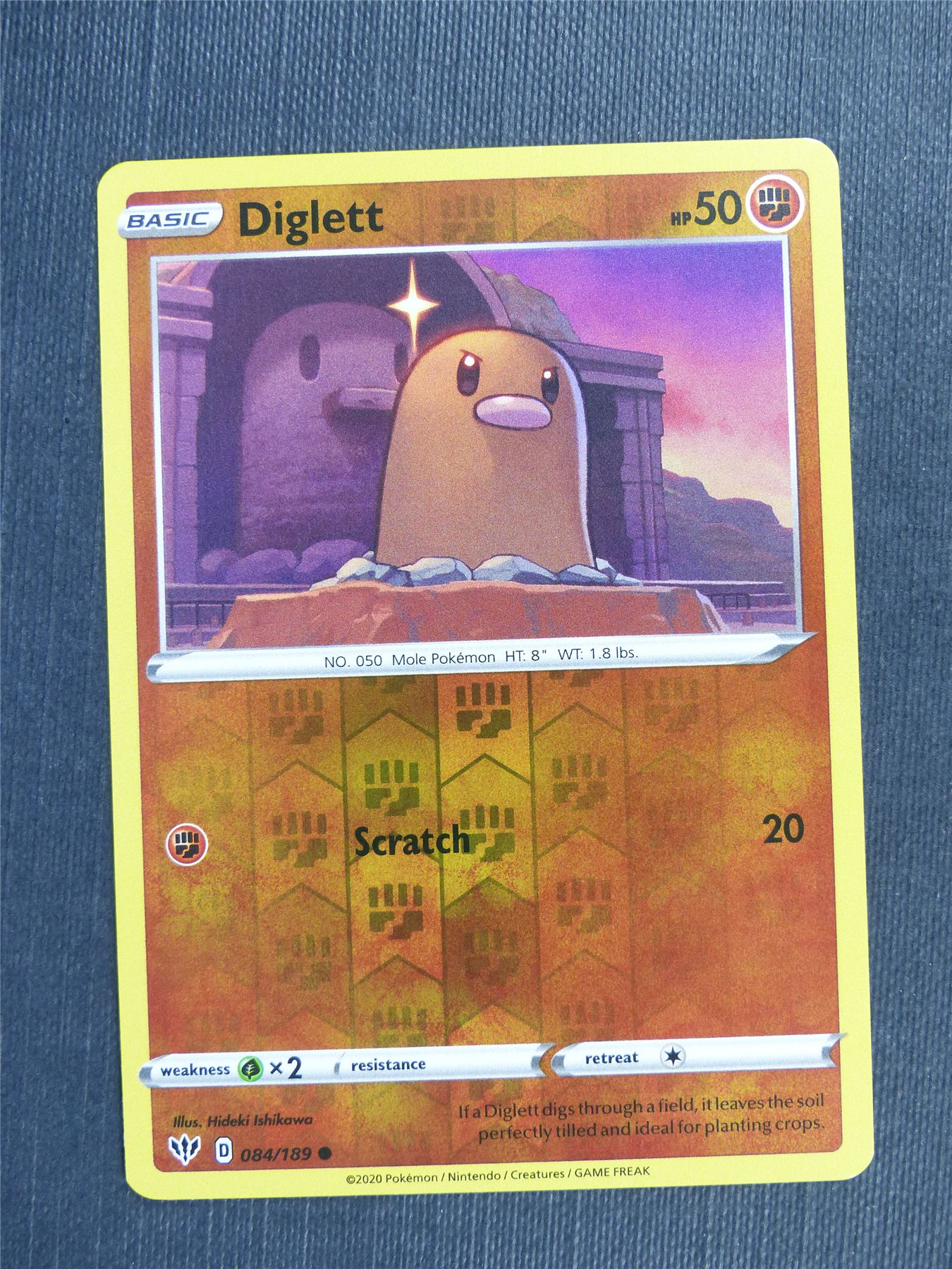 Diglett 084/189  Reverse Holo - DAA - Pokemon Card #3C7