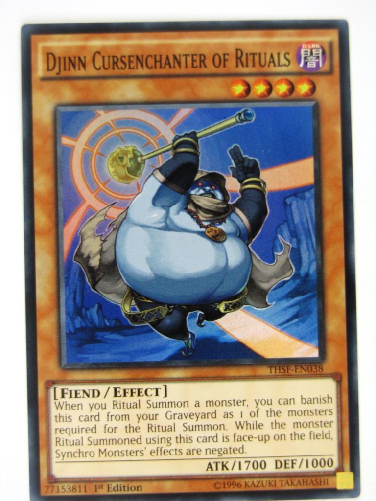 Yugioh Cards: DJINN CURSENCHANTER OF RITUALS THSF SUPER RARE # 21F93