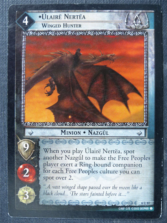 Ulaire Nertea 6 U 87 - LotR Card #48I