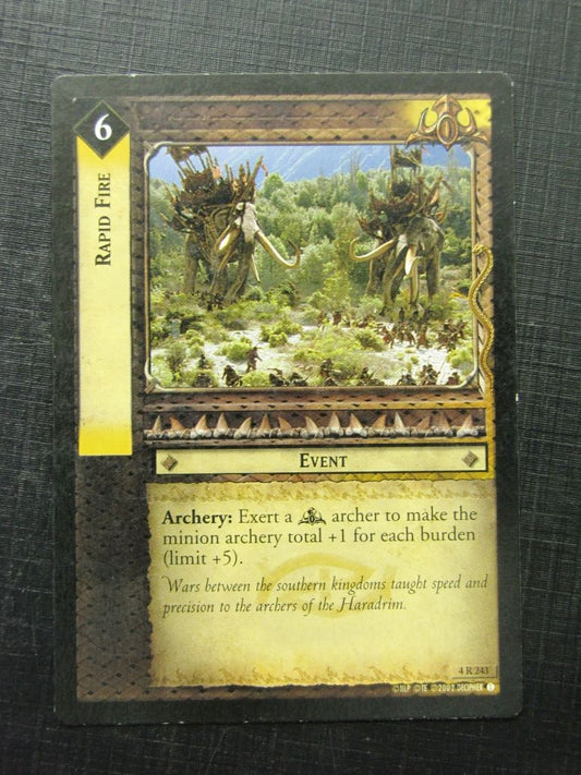 Rapid Fire 4 R 243 - Lotr Card # 13I6