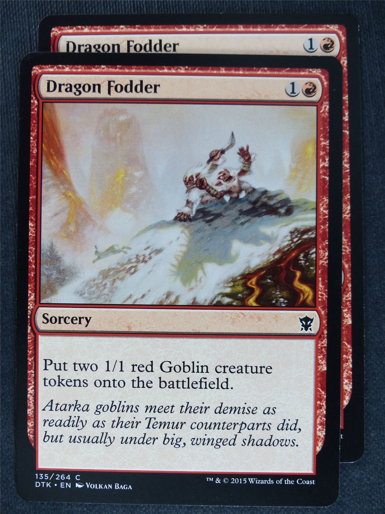 Dragon Fodder x2 - Mtg Magic Cards #AS