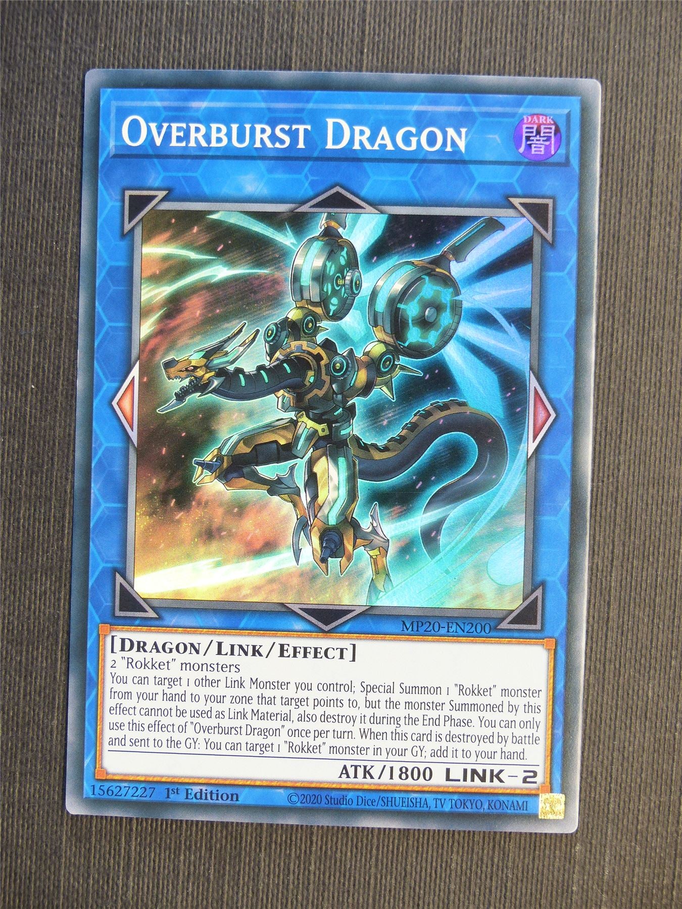 Overburst Dragon MP20 Super Rare - 1st ed - Yugioh Cards #68T