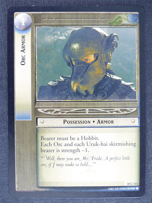 Orc Armor 10 C 113 - played - LotR Cards #P9