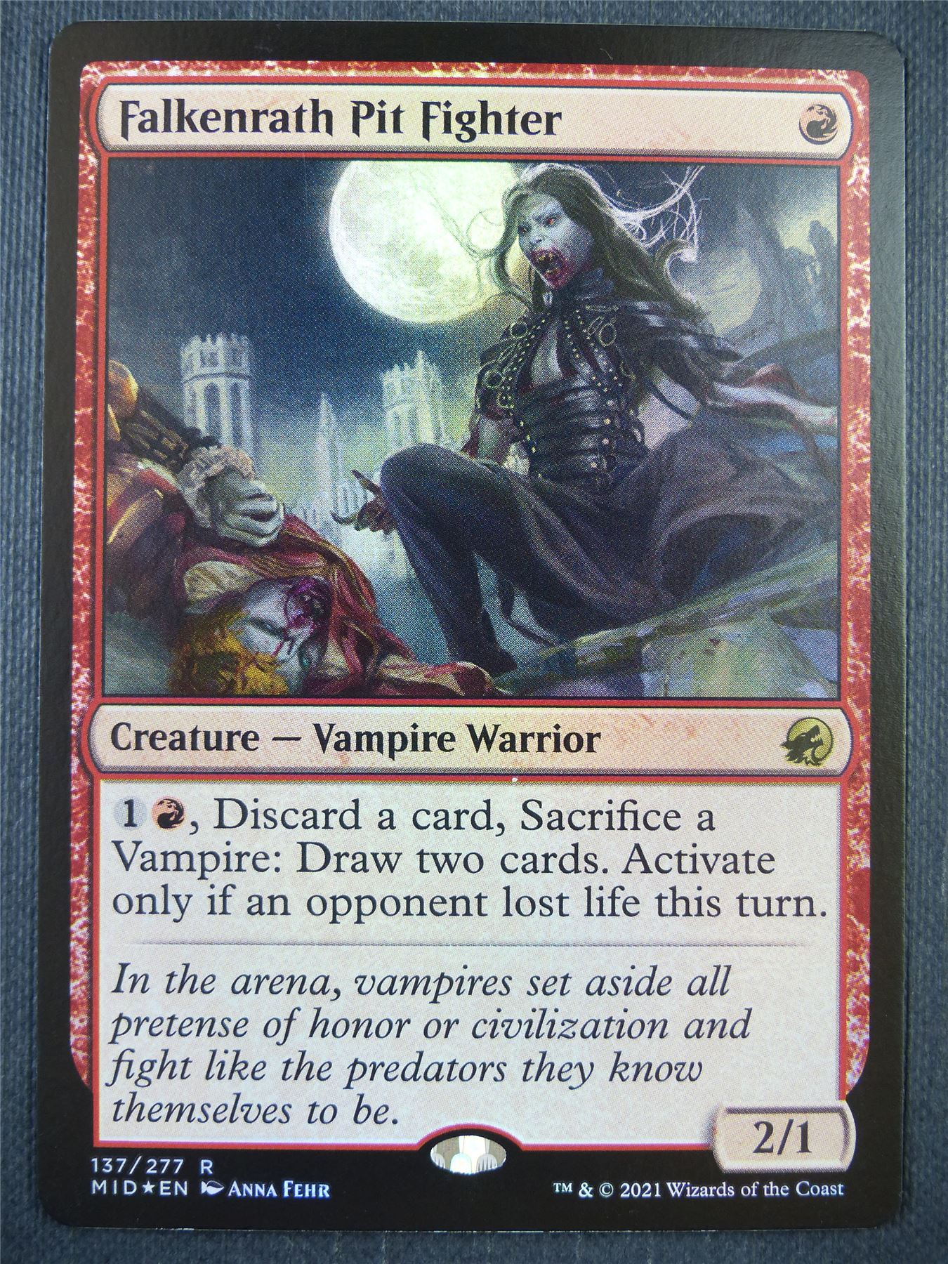 Falkenrath Pit Fighter Foil - Mtg Card #8RU