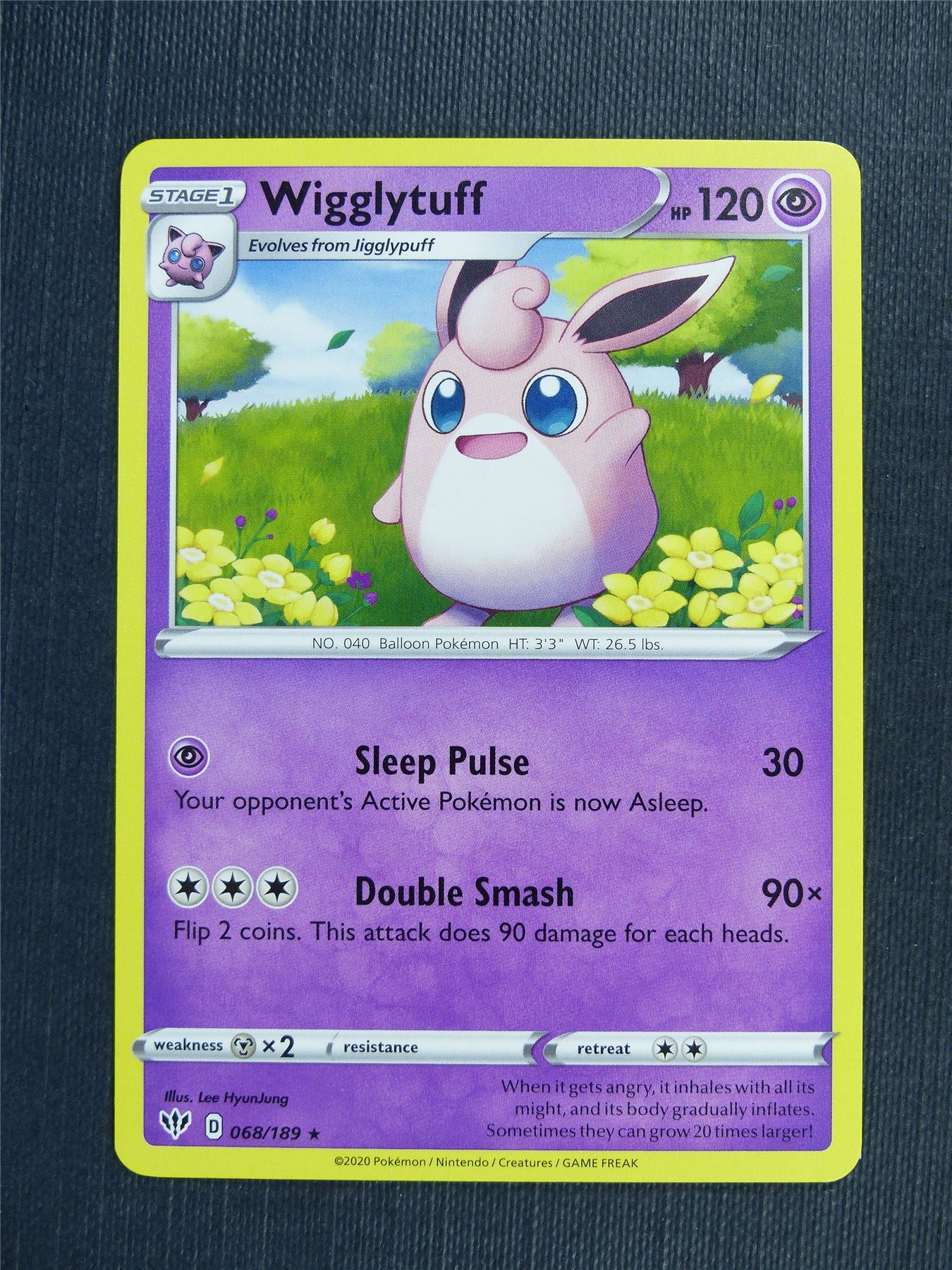 Wigglytuff 068/189  - DAA - Pokemon Card  #38J