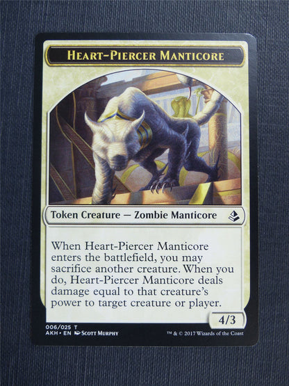 Heart-Piercer Manticore / Warrior - Mtg Magic Token Cards #4PY
