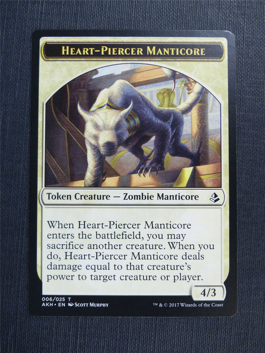 Heart-Piercer Manticore / Warrior - Mtg Magic Token Cards #4PY