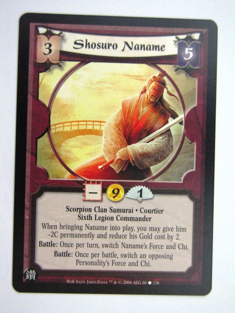 Vintage L5R Cards: SHOSURO NANAME # 27H4