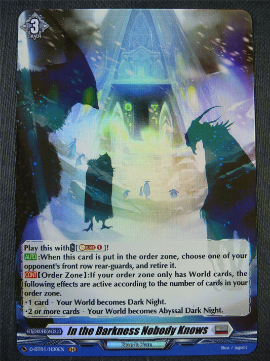 In the Darkness Nobody Knows D-BT01 H - Vanguard Card #8FZ