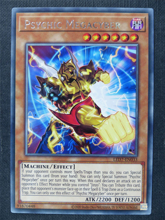 Psychic Megacyber LED7 Rare - 1st ed Yugioh Cards #36I