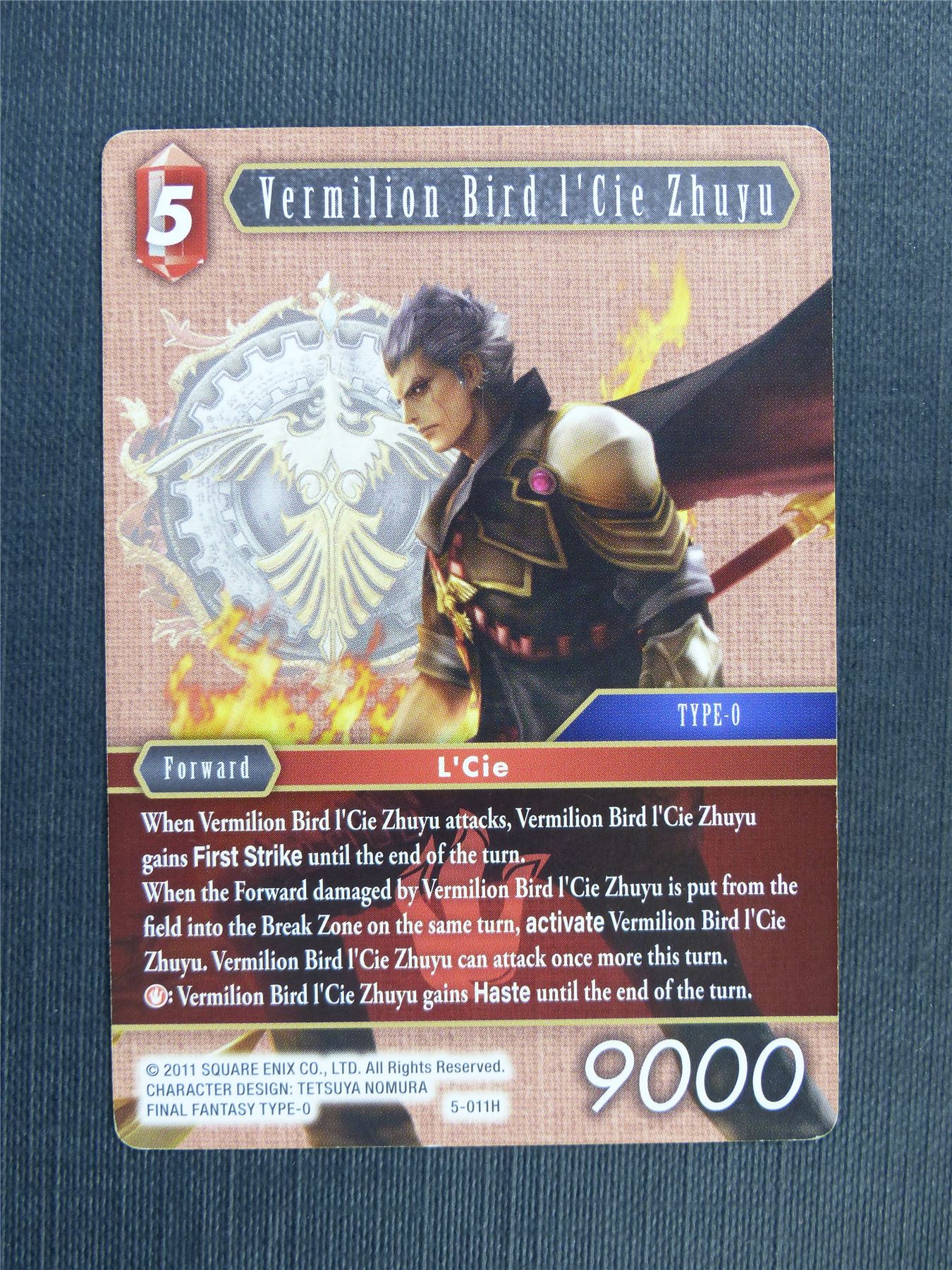 Vermilion Bird L'Cie Zhuyu 5-011H - Final Fantasy Cards #2H2