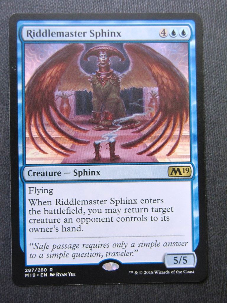 Riddlemaster Sphinx - M19 - Mtg Magic Cards #6V