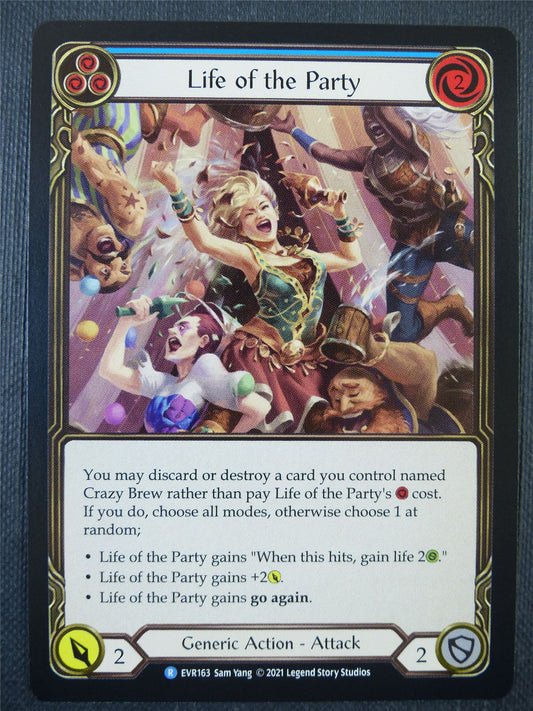 Life of the Party Blue - 1st ed Everfest - Flesh & Blood Card #6IT