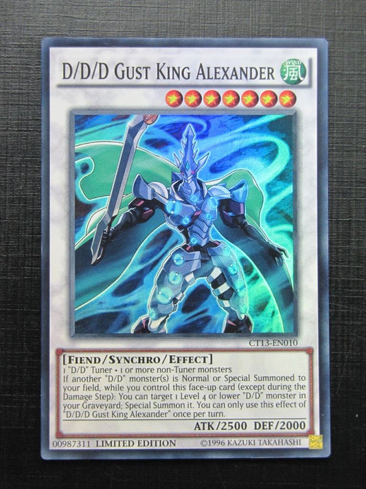 Yugioh Cards: D/D/D GUST KING ALEXANDER CT13 SUPER RARE # 29D19