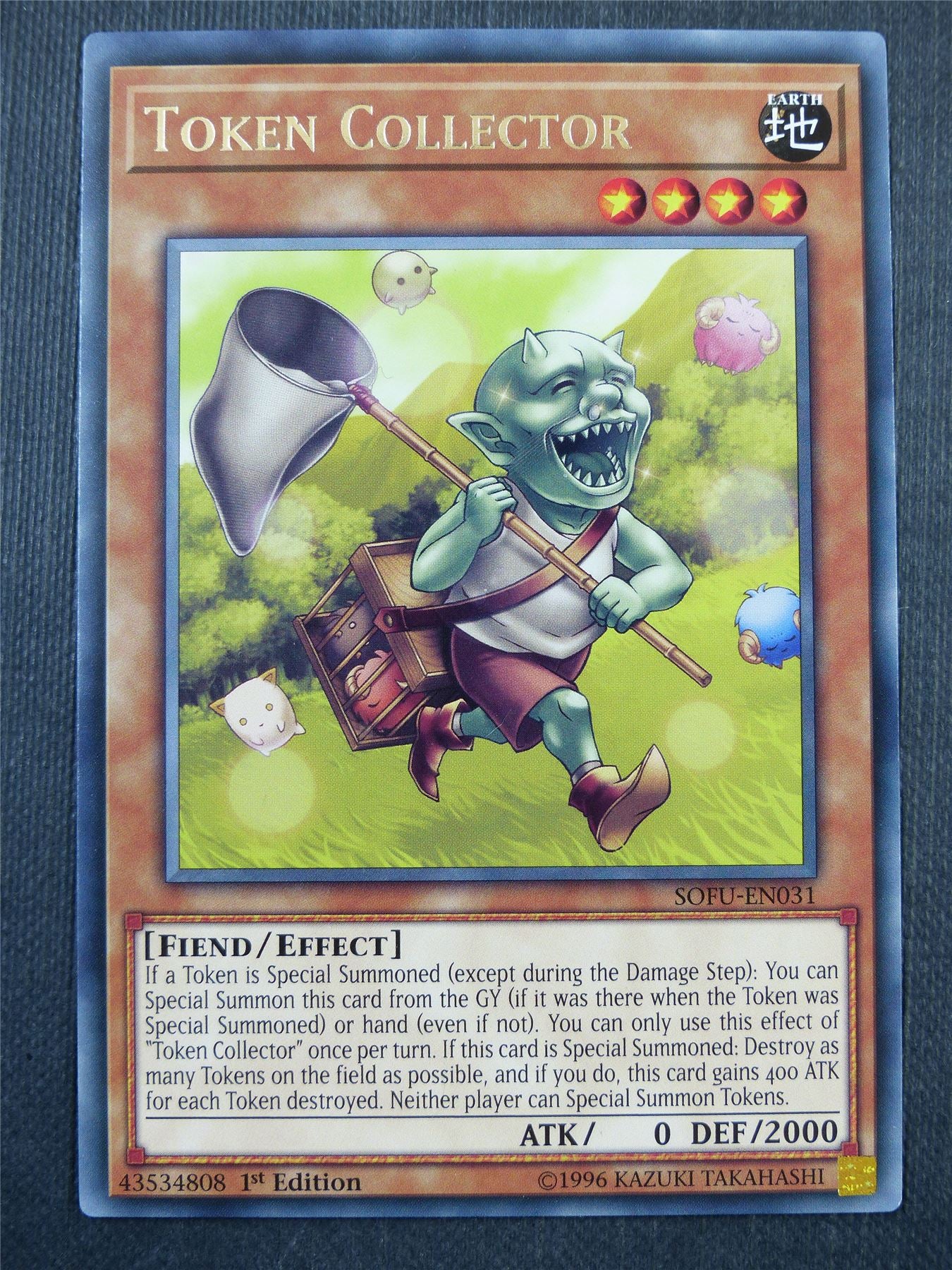 Token Collector SOFU Rare - 1st ed Yugioh Card #37I