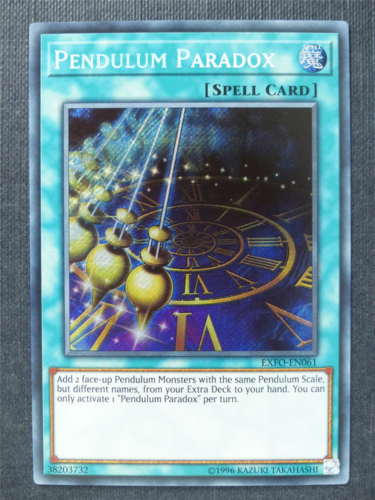 Pendulum Paradox EXFO Secret Rare - Yugioh Cards #8R