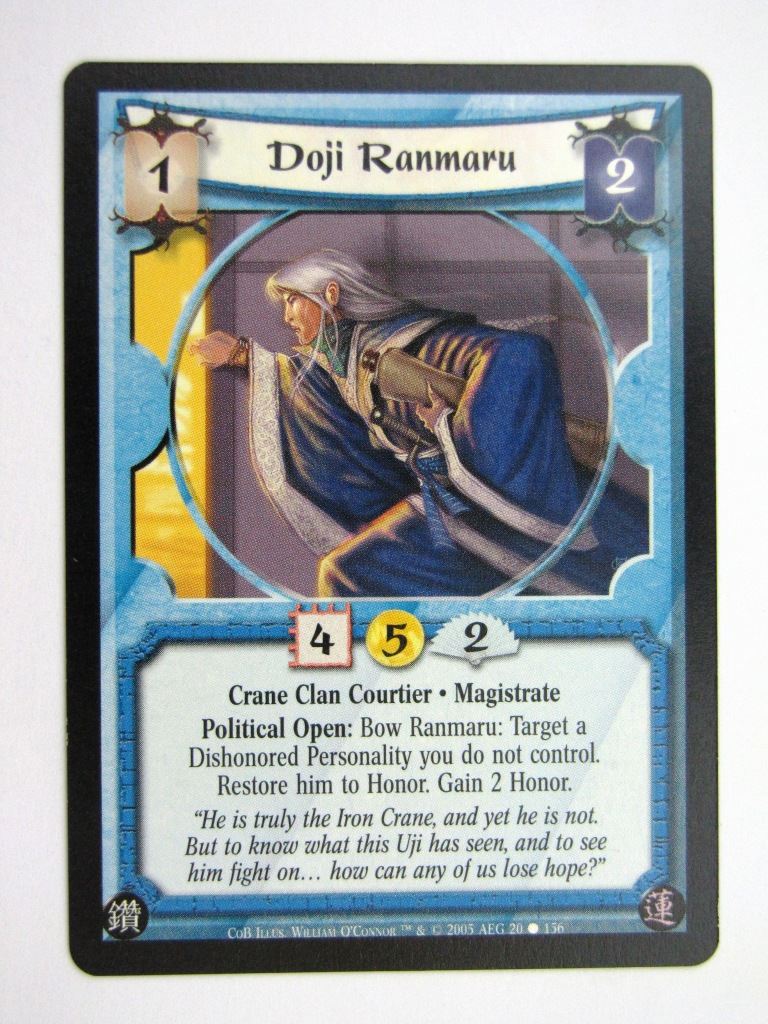 Vintage L5R Cards: DOJI RANMARU # 27G62